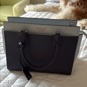 Kate Spade Navy and light blue purse